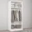 Dulap Mobildor Smart-Home cu bara, 80x56x200 cm, White/Anthracite