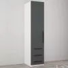 Dulap Mobildor Smart-Home (45x56x200 cm) cu sertare, White/Anthracite