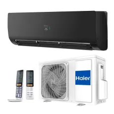 Aparat de aer condiționat Haier FLEXIS Plus DC Inverter R32 Super Match AS25S2SF1FA-BH-1U25S2SM1FA Wi-Fi,, 9000 BTU, pana la 25 m², Black Matt