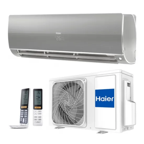 Aparat de aer condiționat Haier FLEXIS Plus DC Inverter R32 Super Match AS35S2SF1FA-S-1U35S2SM1FA Wi-Fi,, 12000 BTU, pana la 35 m², Silver Shine