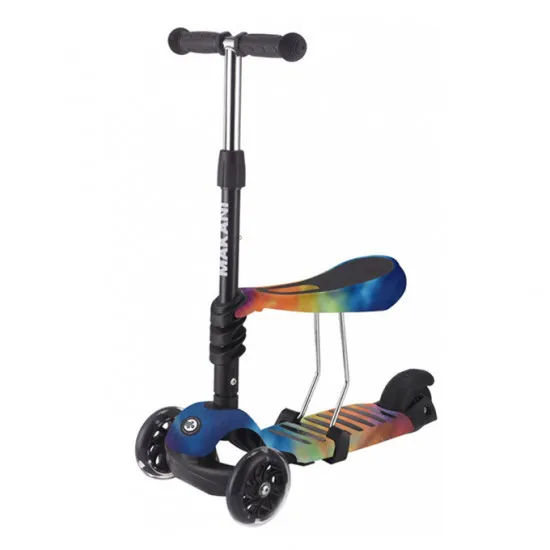 Самокат Makani 3in1 Ride and Skate Rainbow