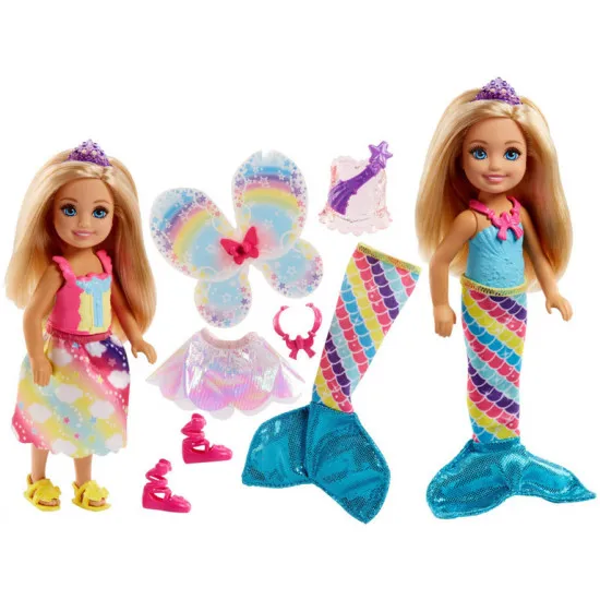 Mattel Barbie FJC99 Set de joc Chelsea seria Dreamtopia 3 in 1