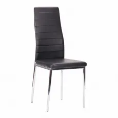 Scaun AMF SICILIA Black/Chrome legs