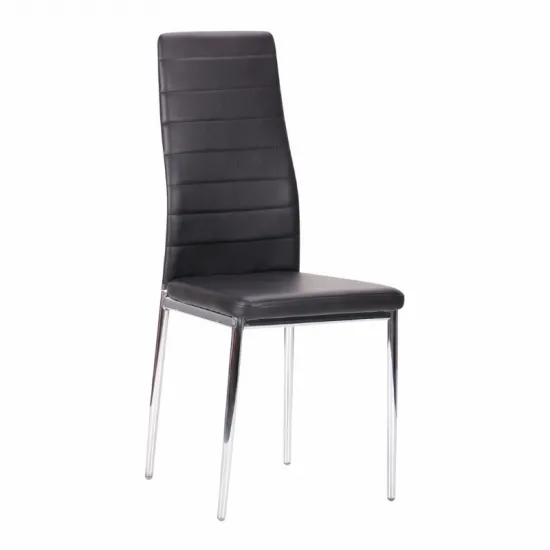 Стул AMF Sicilia Black/Chrome legs