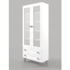 Vitrina ML-Mobila Mira N4 (90 cm), Alb Vitrina ML-Mobila Mira N4 (90 cm), Alb
