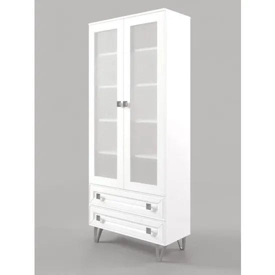 Витрина ML-Mobila Мира N4 (90 см), Белый