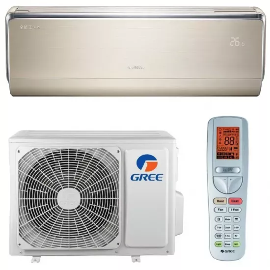 Aparat de aer condiționat Gree U-Crown Inverter R32 Wi-Fi GWH12U B-K6DNA4A/I ,, 12000 BTU, pana la 34 m², Gold