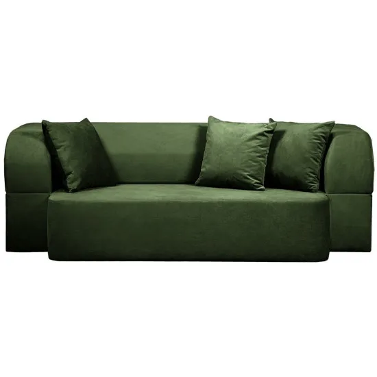 Canapea fara rama Edka Meteor 180x120x32, M35 Verde inchis