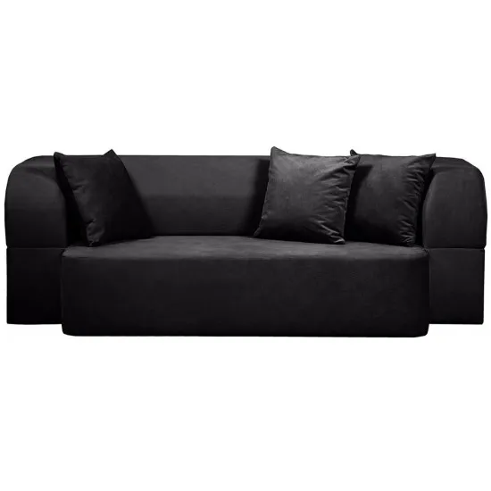 Диван бескаркасный Edka Meteor 180x120x32, M37 Черный