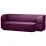 Canapea fara rama Edka Meteor 200x120x32, M10 Dark Violet