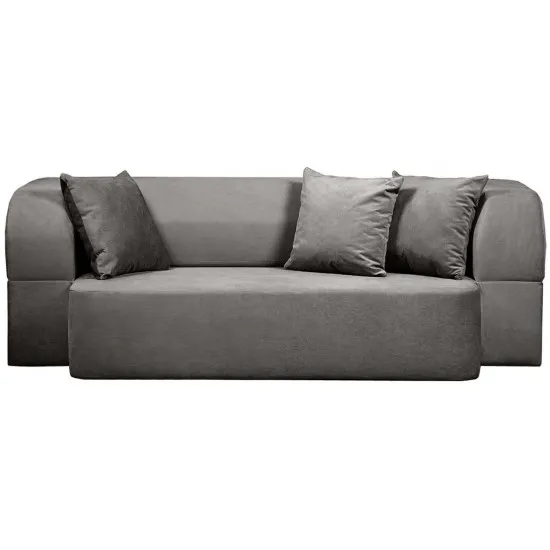 Диван бескаркасный Edka Meteor 200x120x32, M18 Темно-серый