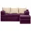 Диван угловой Edka Sirius 200x90x45, M10 Dark Violet