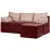 Диван угловой Edka Sirius 230x90x45, M31 Bordo