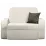 Canapea fara rama Edka Terra 140x200x30, M1 Alb fumuriu