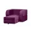 Кресло Edka Terra 100x200x30 раскладное, M10 Темно-фиолетовый