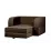 Кресло Edka Terra 120x200x30 раскладное, M8 Темно-коричневый