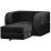Fotoliu Edka Terra 120x200x30 extensibil, M37 Negru