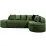 Диван бескаркасный Edka Jupiter 210x285x45, M35 Dark Green