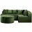 Диван бескаркасный Edka Jupiter 210x285x45, M35 Dark Green