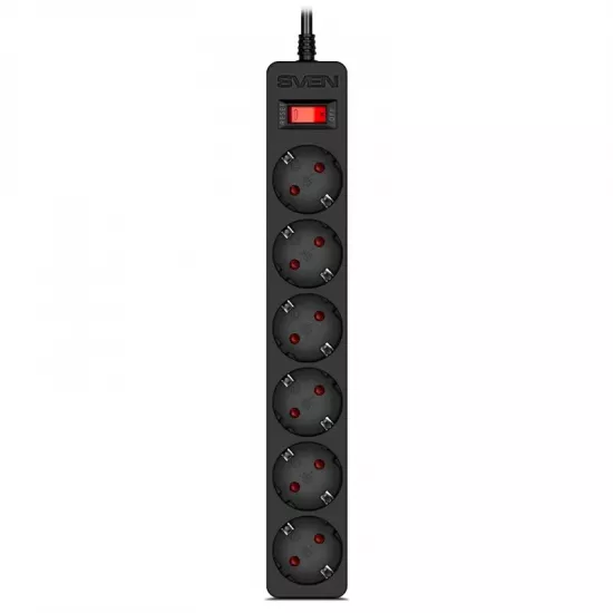 Filtru de rețea Sven SF-06E (6 buc./5 m/Black)