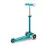 Trotinetă Micro Mini Deluxe Magic LED Aqua