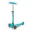 Trotinetă Micro Mini Deluxe Magic LED Aqua