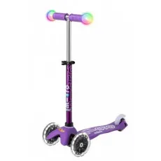 Trotinetă Micro Mini Deluxe Magic LED Purple