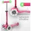 Trotinetă Micro Mini Deluxe Magic LED Pink