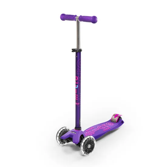 Самокат Micro Maxi Deluxe LED Purple