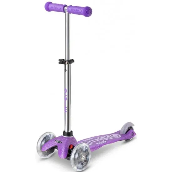 Самокат Micro Mini Deluxe Fairy Glitter LED Purple