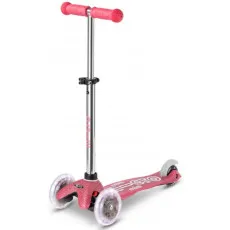 Trotinetă Micro Mini Deluxe Fairy Glitter LED Pink