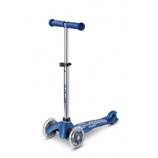 Trotinetă Micro Mini Deluxe Galaxy Glitter LED Navy