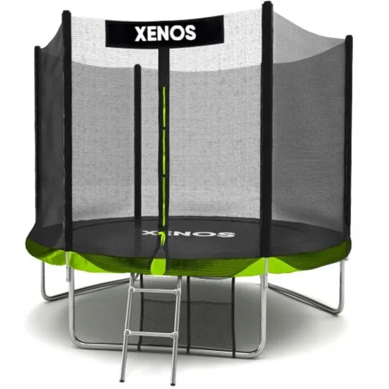 Trambulină Xenos XT-6FT, 183 cm, plasă externă, Green