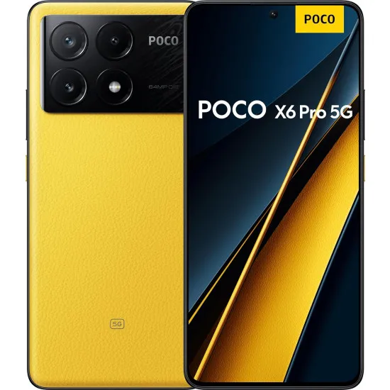 Smartphone Xiaomi Poco X6 Pro 5G, 8GB/256GB, Yellow