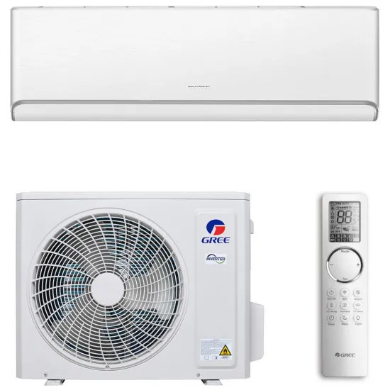 Aparat de aer condiționat Gree Airy DC Inverter R32 Wi-Fi GWH24AVEXF-K6DNA1A/I ,, 24000 BTU, pana la 70 m², White