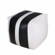 Puf Relaxtime Cub, White/Black Puf Relaxtime Cub, White/Black