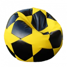 Кресло мешок Relaxtime Football Big Star, Black/Yelow