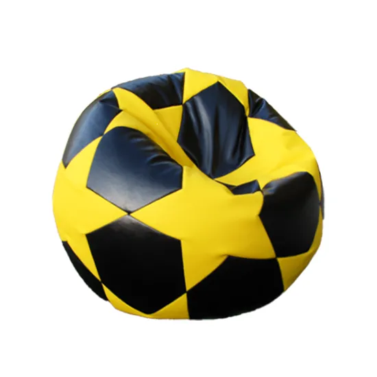 Кресло мешок Relaxtime Football Big Star, Black/Yelow