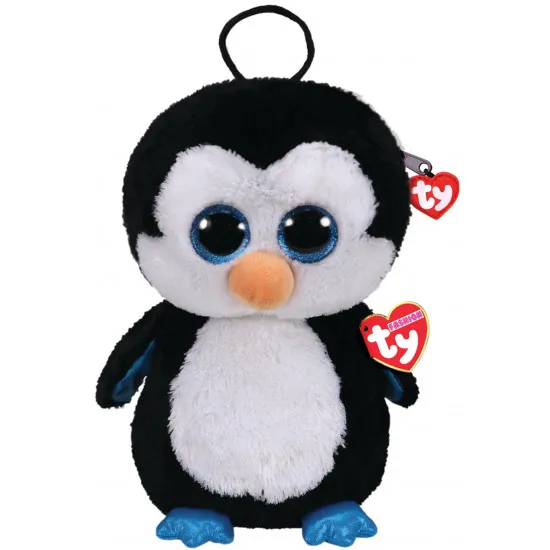 TY TY95013 Jucarie din Plus - Rucsac "Pinguin Waddles"