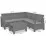 Набор садовой мебели Keter Corfu Relax Set 227845, Cappuccino/Sand