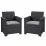 Набор садовой мебели Keter Elodie Chair Set 255769, Graphite/Coolgray