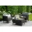 Set mobila de grădină Keter Salemo Balcony Set 253206, Graphite/Coolgray