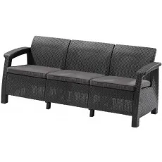 Садовый диван Keter Corfu II Love Seat Max 258975 Graphite/Coolgray Садовый диван Keter Corfu II Love Seat Max 258975 Graphite/Coolgray