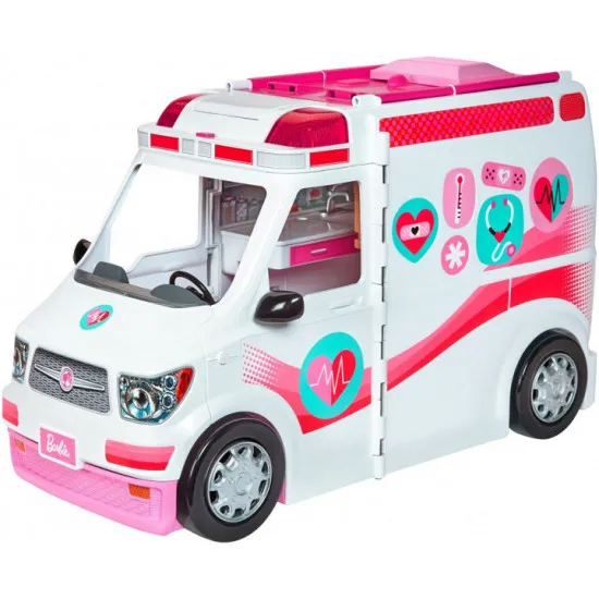 Mattel Barbie FRM19 Ð?гÑ?овой набоÑ? Ð?аÑ?ина ÑкоÑ?ой помоÑ?и "Barbie Care Clinic Vehicle"