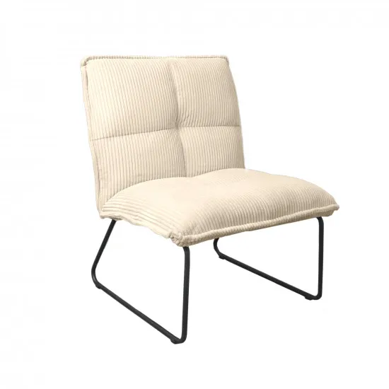 Fotoliu DP Bronx, White Velvet