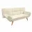 Canapea dreaptă DP LM-58, White Velvet