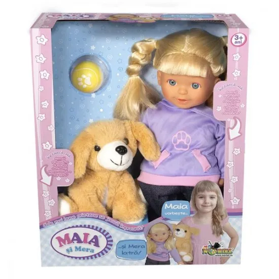 NORIEL NOR4871 Интерактивная кукла Майя и собачка Мера