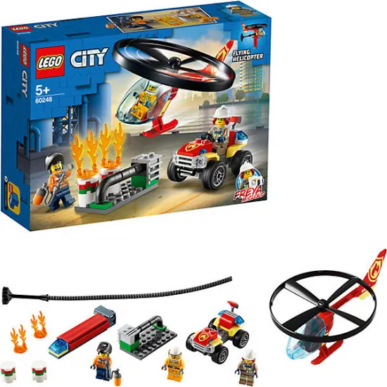 LEGO City 60248 Конструктор Пожарный спасательный вертолёт