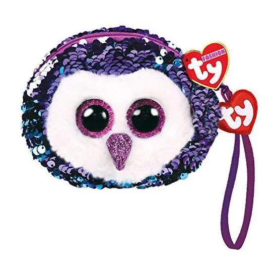 TY TY95226 Poseta de plus cu paiete "Bufnita Moonlight" 10 cm