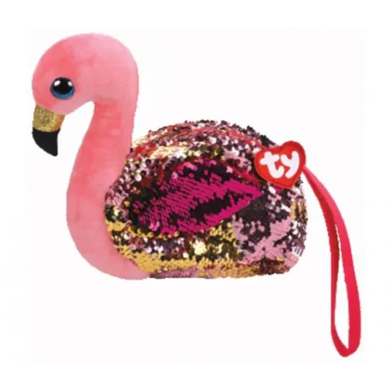 TY TY95227 Poseta cu paiete "Flamingo Gilda" 10 cm